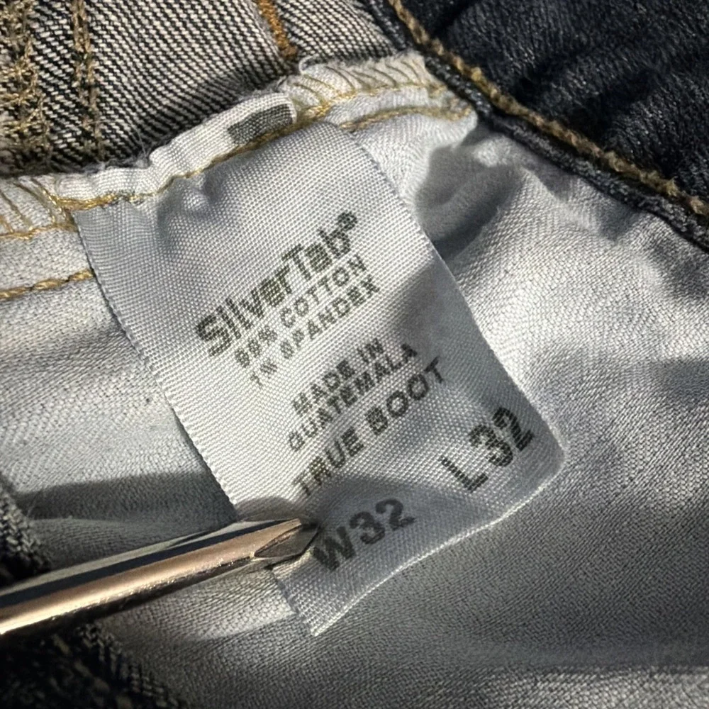VTG Levi's Men's True Boot Silvertab Medium Wash 32x32 Denim Jeans
